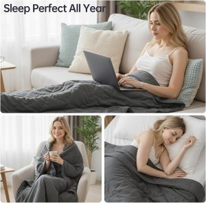 Finding Calm and Comfort: Our Take on the HCOIW 20 lb Queen Blanket